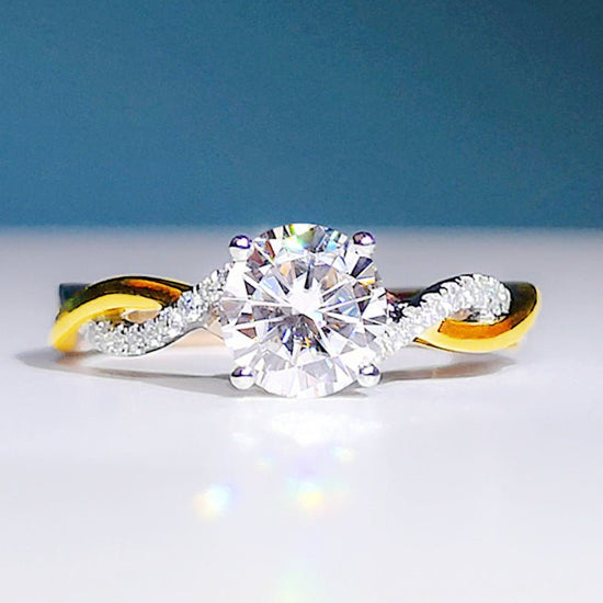 Gold Plated Two Tone Ring $15.00 Dana Fashion Color: Gold Size: Adjustable Opening Women's Accessories Product information: Treatment Process: Electroplating Color: twisted arm ring [gold double color], twisted arm ring [white gold color]] Size: adjustabl