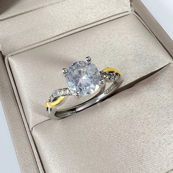 Gold Plated Two Tone Ring $15.00 Dana Fashion Color: Gold Size: Adjustable Opening Women's Accessories Product information: Treatment Process: Electroplating Color: twisted arm ring [gold double color], twisted arm ring [white gold color]] Size: adjustabl