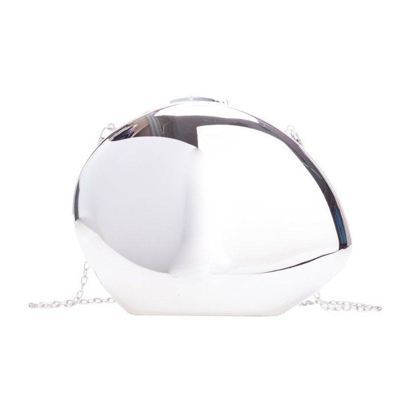 Golden Acrylic Metallic Goose Egg Box Banquet Clutch $37.31 Dana Fashion Color: Silver Size: 21 x 5 x 15cm Women's Bags Product information: Color: gold (with lining), silver (with lining), Daikin color (with lining), large silver (with lining) Outer bag