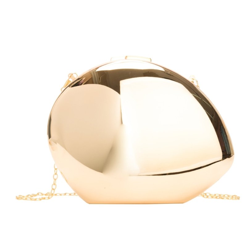 Golden Acrylic Metallic Goose Egg Box Banquet Clutch $37.31 Dana Fashion Color: Gold Size: 21 x 5 x 15cm Women's Bags Product information: Color: gold (with lining), silver (with lining), Daikin color (with lining), large silver (with lining) Outer bag ty