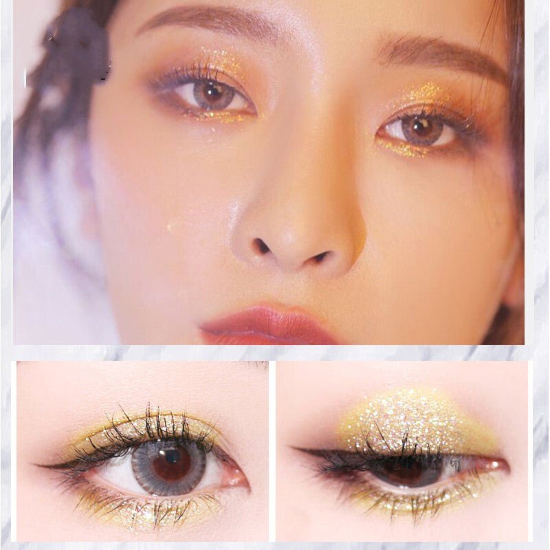 Golden pearlescent Eyeliner $16.93 Dana Fashion Color: Gold makeup Brand: Star Series Color: black gold silver dark coffee Shelf life: 3 years