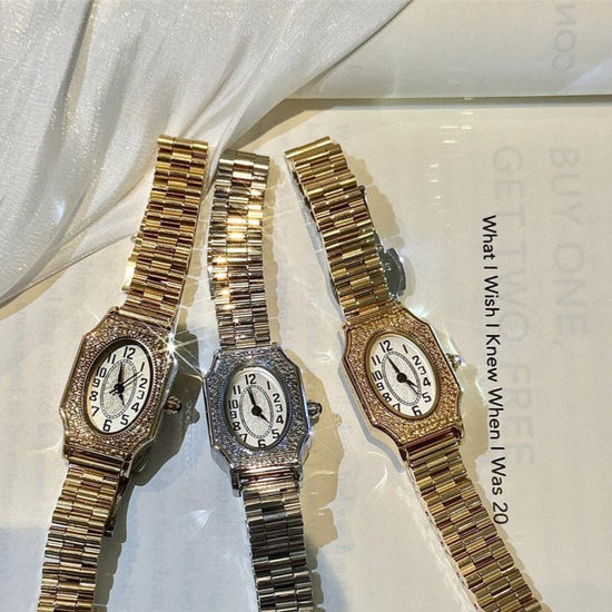 Good-looking Steel Belt Artistic Design Carved Retro Style Small Watch For Women $54.00 Dana Fashion Color: Gold Strap Gold Noodles Women's Accessories Product information: Color: Silver Streak white noodles, gold strap white noodles, gold strap gold nood