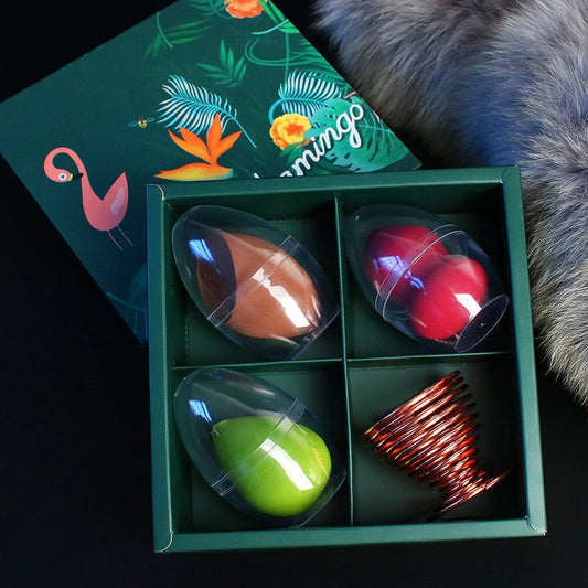 Gourd Water Drop Makeup Egg Makeup Tools Gift Box $15.11 Dana Fashion Style: Rectangle Color: Brown makeup Overview: Dry and wet dual use, quick makeup application, tight pores, no powder, enlarged. When exposed to water, easy makeup application. Differen