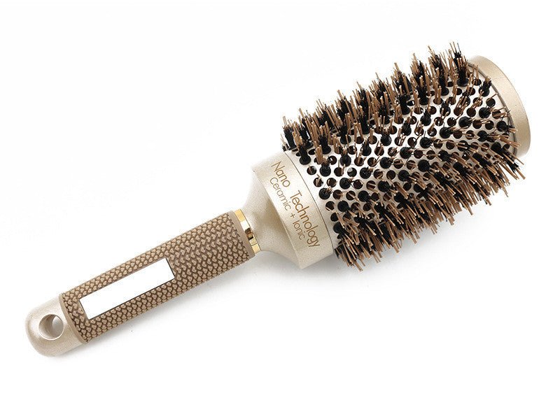 Hair Comb Brush Nano Hairbrush Ceramic Ion Round Barrel Comb Hairdressing Hair Salon Styling Tool $25.00 Dana Fashion style: D Beauty Tools Product material: Material: ABS Details: Product category: Curling comb Size: Above 20cm Ceramic panel/uniform heat