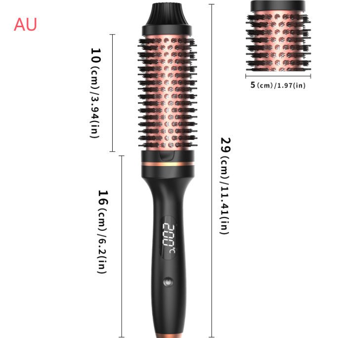 Hair Curler Straight Comb Multifunctional Household Portable $59.12 Dana Fashion Color: Black Electrical outlet: AU Beauty Tools Product information: Power: European standard, American Standard, British Standard Power supply mode: Wired (AC) Color: Black