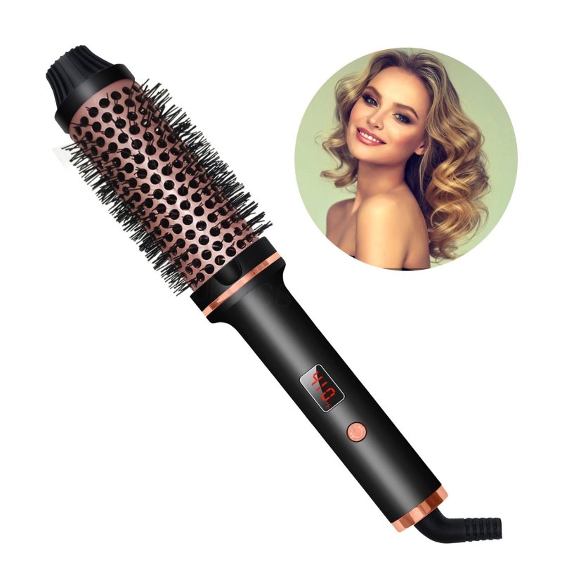 Hair Curler Straight Comb Multifunctional Household Portable $63.94 Dana Fashion Color: Black set Electrical outlet: EU Beauty Tools Product information: Power: European standard, American Standard, British Standard Power supply mode: Wired (AC) Color: Bl