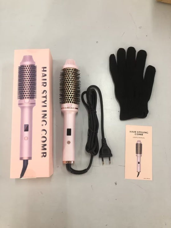 Hair Curler Straight Comb Multifunctional Household Portable $100.43 Dana Fashion Color: Pink Electrical outlet: UK Beauty Tools Product information: Power: European standard, American Standard, British Standard Power supply mode: Wired (AC) Color: Black
