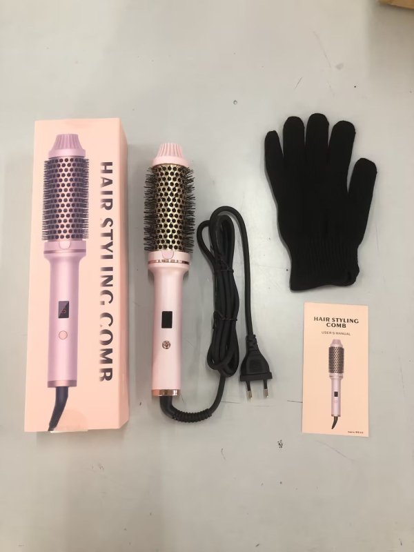 Hair Curler Straight Comb Multifunctional Household Portable $100.43 Dana Fashion Color: Pink Electrical outlet: UK Beauty Tools Product information: Power: European standard, American Standard, British Standard Power supply mode: Wired (AC) Color: Black