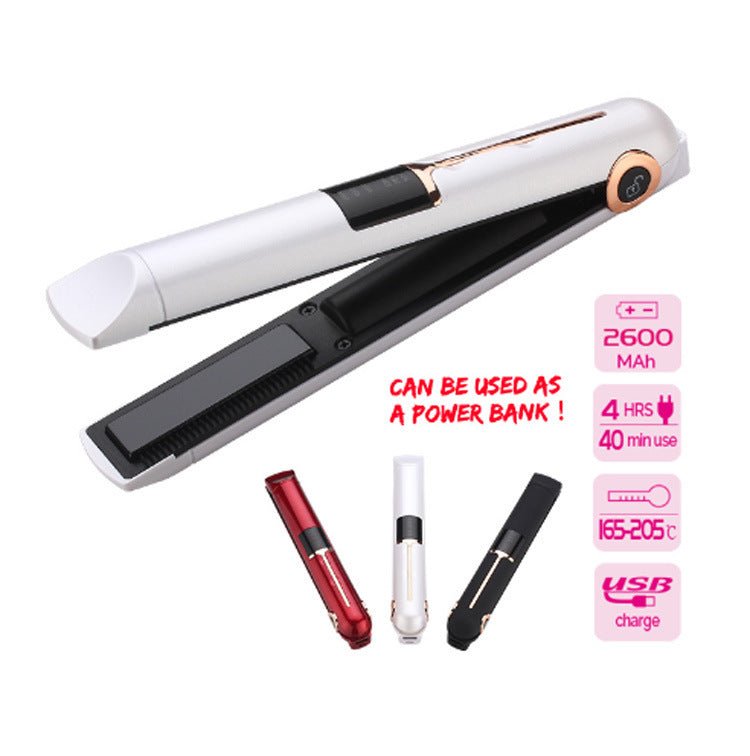 Hair curler $59.99 Dana Fashion Power: Black Beauty Tools Product Details Name: Wireless splint hair straightener Material: PC, PA66 Charging cable: micro USB charging cable (1 meter) Charging time: 3 hours - 4 hours Standby working time 205 ° up to 40 po