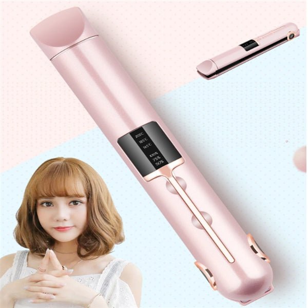 Hair curler $59.99 Dana Fashion Power: Black Beauty Tools Product Details Name: Wireless splint hair straightener Material: PC, PA66 Charging cable: micro USB charging cable (1 meter) Charging time: 3 hours - 4 hours Standby working time 205 ° up to 40 po