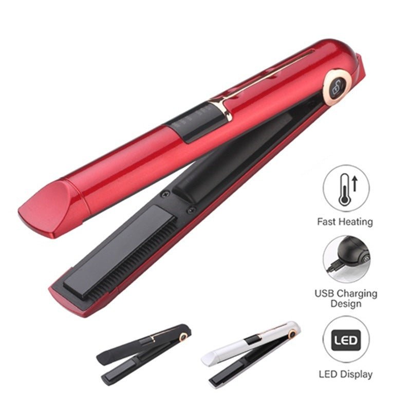 Hair curler $59.99 Dana Fashion Power: Black Beauty Tools Product Details Name: Wireless splint hair straightener Material: PC, PA66 Charging cable: micro USB charging cable (1 meter) Charging time: 3 hours - 4 hours Standby working time 205 ° up to 40 po