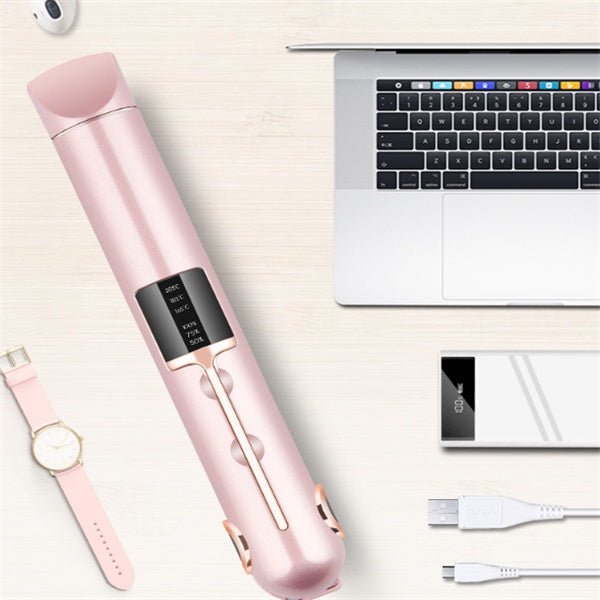 Hair curler $59.99 Dana Fashion Power: Black Beauty Tools Product Details Name: Wireless splint hair straightener Material: PC, PA66 Charging cable: micro USB charging cable (1 meter) Charging time: 3 hours - 4 hours Standby working time 205 ° up to 40 po