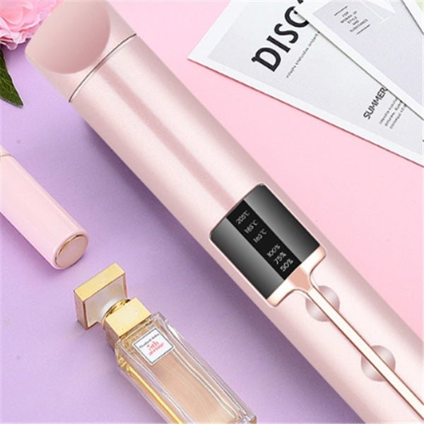 Hair curler $59.99 Dana Fashion Power: Black Beauty Tools Product Details Name: Wireless splint hair straightener Material: PC, PA66 Charging cable: micro USB charging cable (1 meter) Charging time: 3 hours - 4 hours Standby working time 205 ° up to 40 po