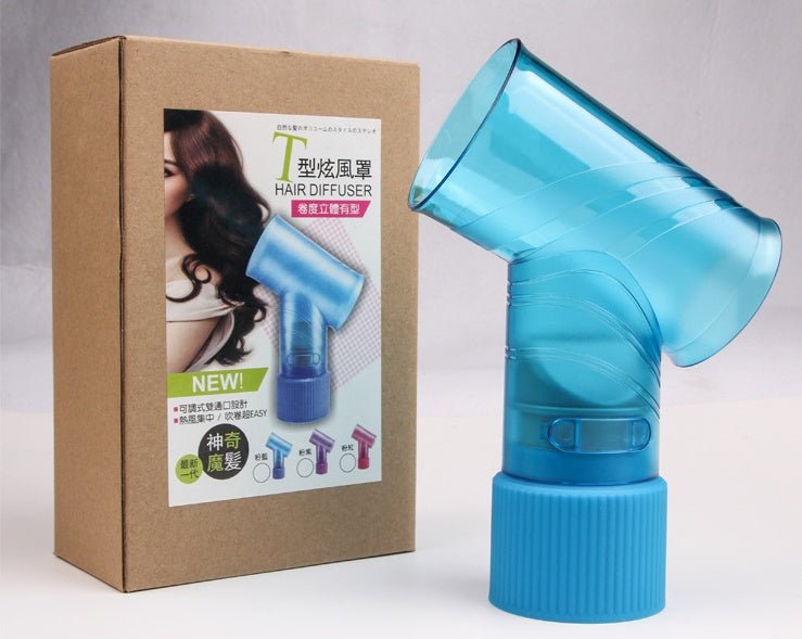 Hair dryer magic curls $21.46 Dana Fashion Color: Black Beauty Tools Material: ABS environmentally friendly material Applicable: stereotype drying, curly hair style Features: high temperature resistance, not easy to deform Size: 15.2*7.2*21cm Multiple pur