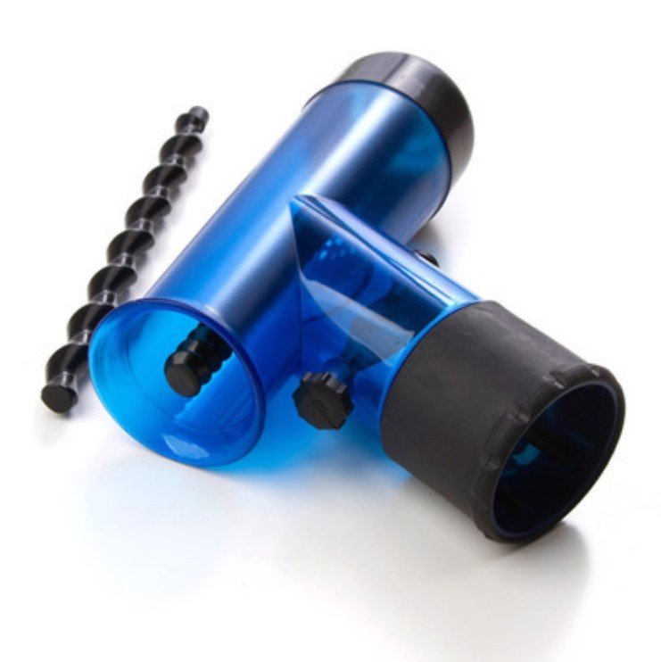 Hair dryer magic curls $21.46 Dana Fashion Color: Deep Blue Beauty Tools Material: ABS environmentally friendly material Applicable: stereotype drying, curly hair style Features: high temperature resistance, not easy to deform Size: 15.2*7.2*21cm Multiple