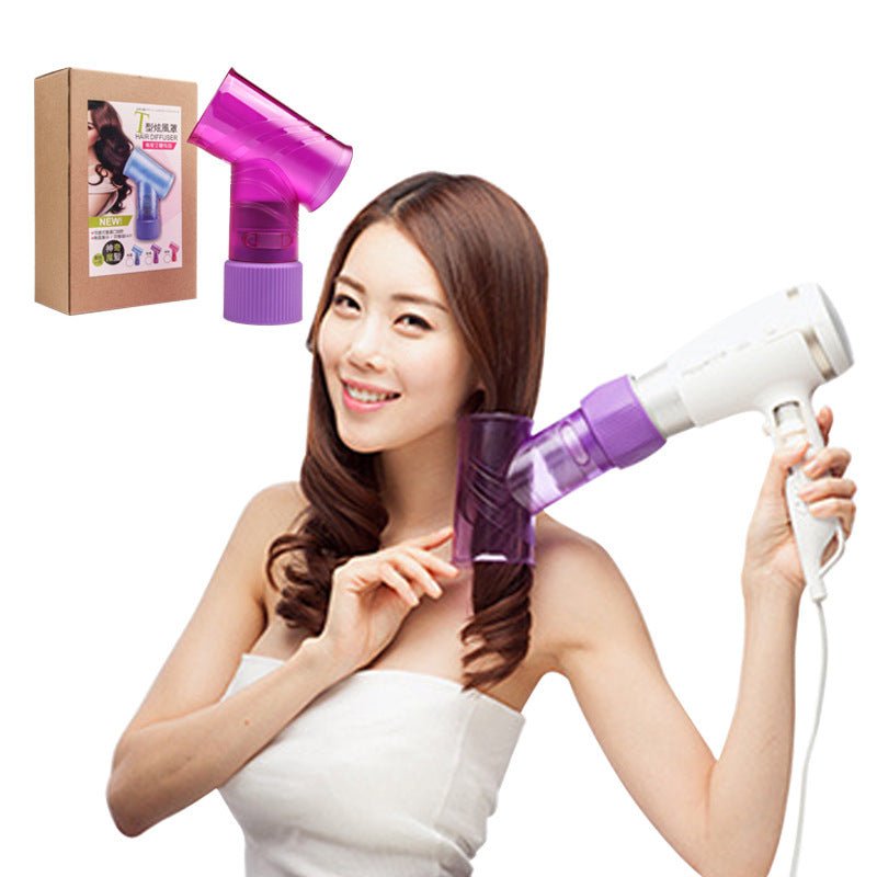 Hair dryer magic curls $21.46 Dana Fashion Color: Black Beauty Tools Material: ABS environmentally friendly material Applicable: stereotype drying, curly hair style Features: high temperature resistance, not easy to deform Size: 15.2*7.2*21cm Multiple pur