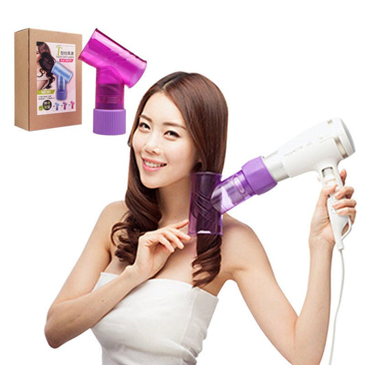 Hair dryer magic curls $21.46 Dana Fashion Color: Black Beauty Tools Material: ABS environmentally friendly material Applicable: stereotype drying, curly hair style Features: high temperature resistance, not easy to deform Size: 15.2*7.2*21cm Multiple pur