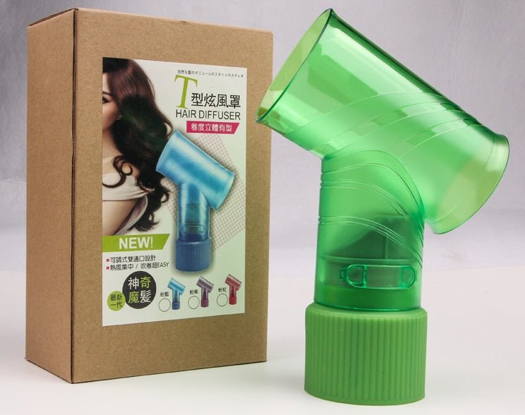 Hair dryer magic curls $21.46 Dana Fashion Color: Black Beauty Tools Material: ABS environmentally friendly material Applicable: stereotype drying, curly hair style Features: high temperature resistance, not easy to deform Size: 15.2*7.2*21cm Multiple pur
