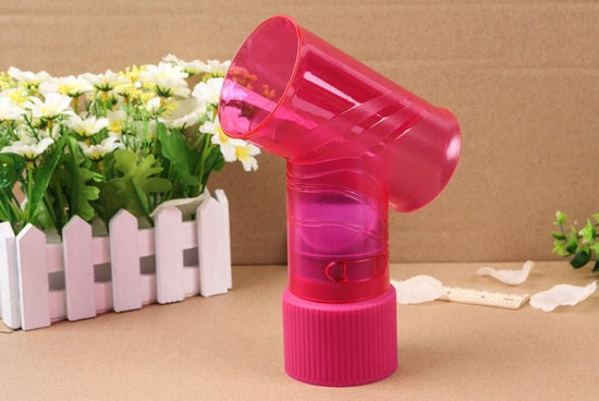 Hair dryer magic curls $22.57 Dana Fashion Color: Pink Beauty Tools Material: ABS environmentally friendly material Applicable: stereotype drying, curly hair style Features: high temperature resistance, not easy to deform Size: 15.2*7.2*21cm Multiple purc