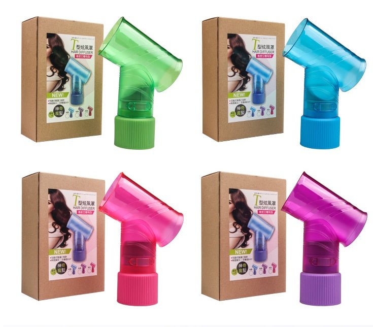 Hair dryer magic curls $21.46 Dana Fashion Color: Black Beauty Tools Material: ABS environmentally friendly material Applicable: stereotype drying, curly hair style Features: high temperature resistance, not easy to deform Size: 15.2*7.2*21cm Multiple pur