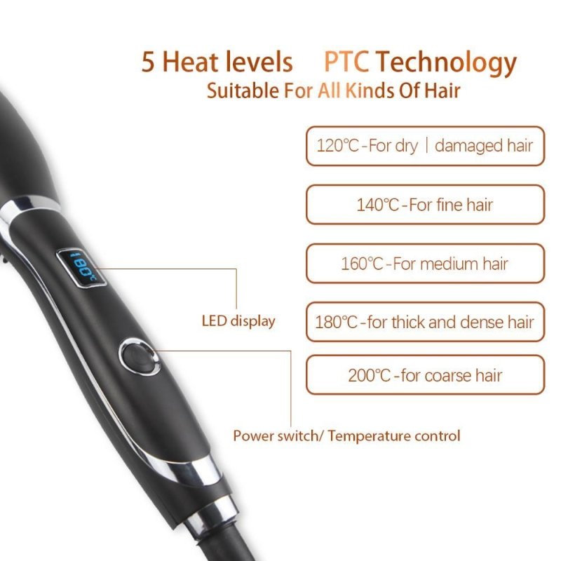 Hair Straightener Comb Hair Electric Brush Comb Irons Auto Straight Hair Comb $39.00 Dana Fashion Model: EU Beauty Tools Material ABS origin zhejiang product launch date 2018 Power mode plug-in specification 25.5*6* 4.2cm brand brand Model etr-25 weight 0