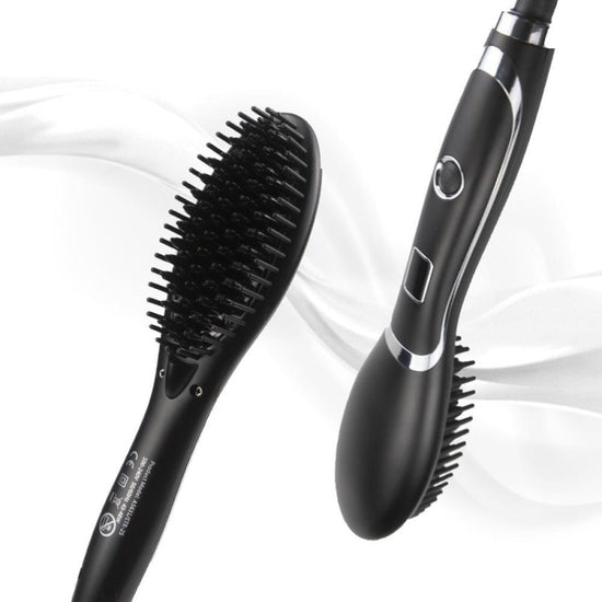 Hair Straightener Comb Hair Electric Brush Comb Irons Auto Straight Hair Comb $39.00 Dana Fashion Model: EU Beauty Tools Material ABS origin zhejiang product launch date 2018 Power mode plug-in specification 25.5*6* 4.2cm brand brand Model etr-25 weight 0