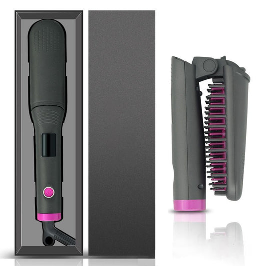 Hair Straightener, Curly Hair, Wet And Dry, Lazy Portable Negative Ion Straightener $50.50 Dana Fashion Color: Green power: AU Beauty Tools Product information: Product Category: Hair Straightener Power supply mode: plug-in Heat conductor material: tourma