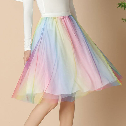 Half-length A- Line Gauze Skirt Pleated Mid-length $45.00 Dana Fashion Color: Color Size: Free Size Women's clothing Product information: Skirt-type: pleated skirt Color: colorful, Dot White Elasticity: Micro-elastic Main fabric composition: Polyester Siz