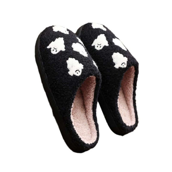 Halloween Ghost Cartoon Thermal Cotton Slippers Men And Women $29.50 Dana Fashion Color: Black Size: 36to37 Women's shoes Product information: Color: cotton slippers-6 kid (black), cotton slippers-6 kid (pink) Size: 36-37,38-39,40-41,42-43,44-45 Sole mate
