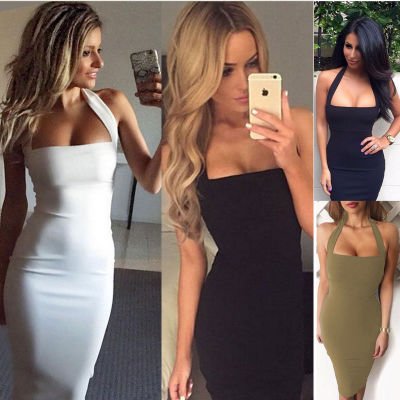 Halter sexy dress female $85.50 Dana Fashion Color: Chambourcin size: S Women's clothing Popular elements: stitching Fabric Name: Knitting Main fabric composition: polyester fiber (polyester) Main fabric component content: 30%-50% 1. Asian sizes are 1 to