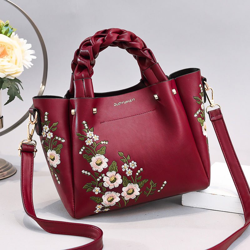 Hand Bags Tote Bag For Women Shoulder Woman Ladies Shopping $41.86 Dana Fashion Color: Wine Red Women's Bags Product information: Material technology: PU leather Closed way: Drawstring pattern: Plain Popular elements: Car stitching color classification: w