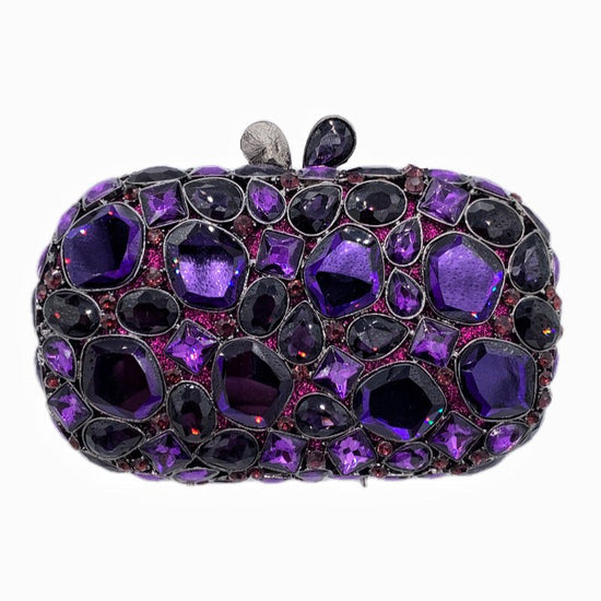 Hand-held New Diamond Evening Bag $156.00 Dana Fashion Color: Purple Women's Bags Product information: Lining texture: PU Applicable scenarios: Daily matching Color: Crystal yellow, champagne, silver, green, purple, red, rose red, royal blue, black, gold