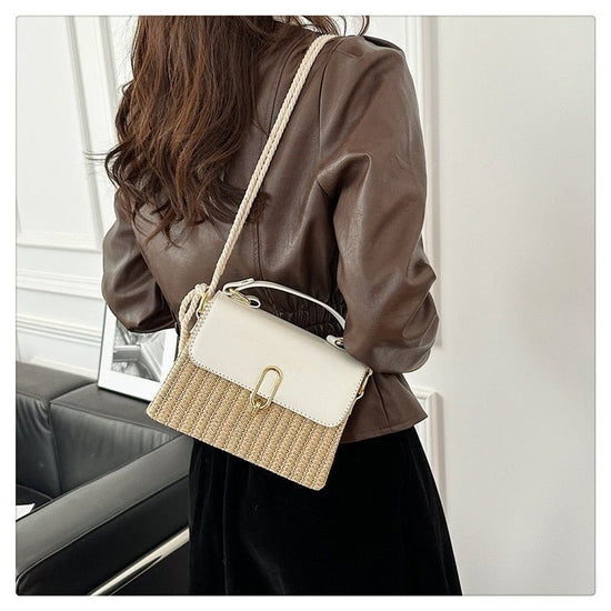 Handbag Western Style One-shoulder Versatile Woven Bag $53.43 Dana Fashion Color: Black Women's Bags Product information: Lining texture: Polyester Applicable scenarios: Daily matching Color: black, white, yellow Outer bag type: Three-dimensional pocket H