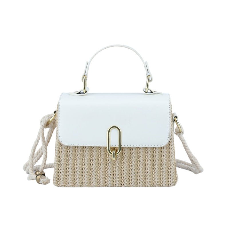 Handbag Western Style One-shoulder Versatile Woven Bag $53.43 Dana Fashion Color: White Women's Bags Product information: Lining texture: Polyester Applicable scenarios: Daily matching Color: black, white, yellow Outer bag type: Three-dimensional pocket H
