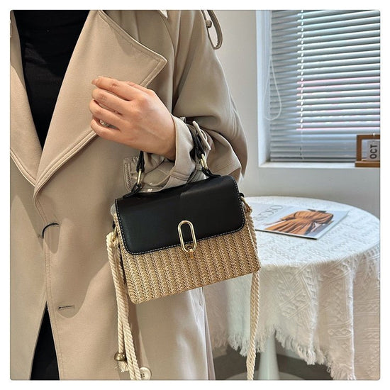 Handbag Western Style One-shoulder Versatile Woven Bag $53.43 Dana Fashion Color: Black Women's Bags Product information: Lining texture: Polyester Applicable scenarios: Daily matching Color: black, white, yellow Outer bag type: Three-dimensional pocket H