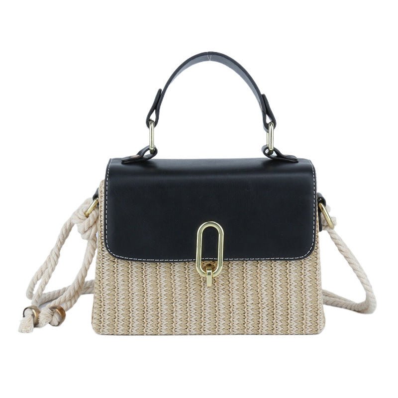 Handbag Western Style One-shoulder Versatile Woven Bag $53.43 Dana Fashion Color: Black Women's Bags Product information: Lining texture: Polyester Applicable scenarios: Daily matching Color: black, white, yellow Outer bag type: Three-dimensional pocket H