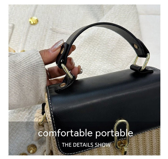 Handbag Western Style One-shoulder Versatile Woven Bag $53.43 Dana Fashion Color: Black Women's Bags Product information: Lining texture: Polyester Applicable scenarios: Daily matching Color: black, white, yellow Outer bag type: Three-dimensional pocket H