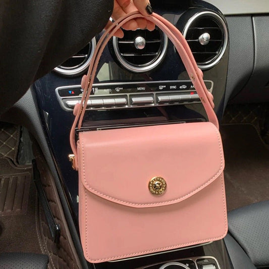 Handbag Women's Fashion Retro Messenger Bag $30.42 Dana Fashion Color: Beige Size: 20x17x8cm Women's Bags Product information: Lining texture: Polyester Color: Black, retro red, cherry blossom powder, Milky White Hardness: medium and soft Size: length 20c