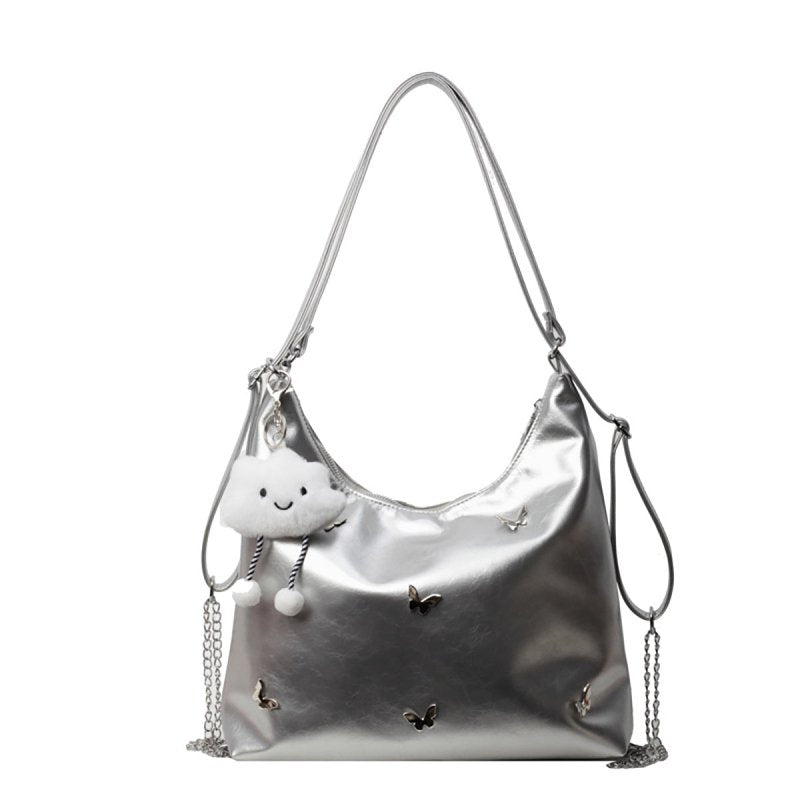 Handbags For Women Large Designer Ladies Crossbody Bags Purses For Women, Leather Cross Body Bags With Adjustable Straps, Women's Shoulder Handbags $69.50 Dana Fashion Color: Silver Women's Bags Product Description: Women's Fashionable Hobo Bag with Large