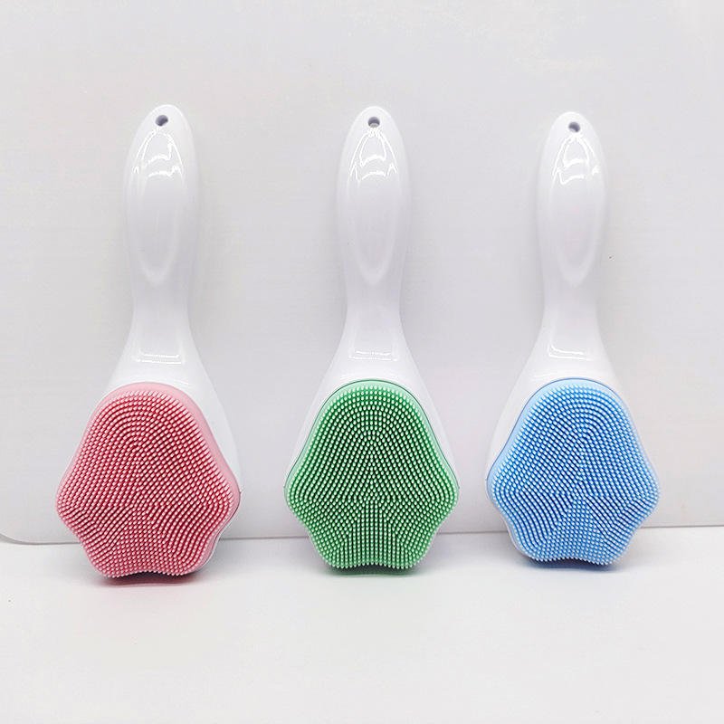 Handheld Silicone Face Scrubber Exfoliator, Face Brushes For Cleansing And Exfoliating, Manual Facial Cleansing Brush, Gentle Soft Face Wash Brush For Sensitive, Delicate, Dry Skin $43.99 Dana Fashion Color: Blue Beauty Tools Enlarge Brush Head - Cat Paw