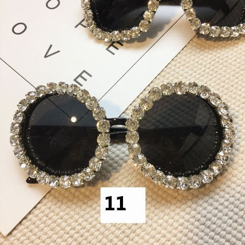 Handmade flower diamond sunglasses $20.42 Dana Fashion Style: 11Style Women's Accessories Lens material: Acrylic Frame material: plastic UV resistance level: UV400