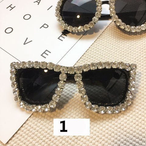 Handmade flower diamond sunglasses $20.42 Dana Fashion Style: 1Style Women's Accessories Lens material: Acrylic Frame material: plastic UV resistance level: UV400
