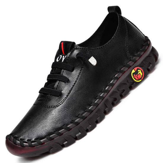 Handmade Stitching Women's Shoes Beef Tendon Soft Bottom $29.90 Dana Fashion Color: Black Size: 35 Women's shoes Product information: Pattern: solid color Lining material: Microfiber Applicable sports: Universal Upper height: low top Heel height: flat hee