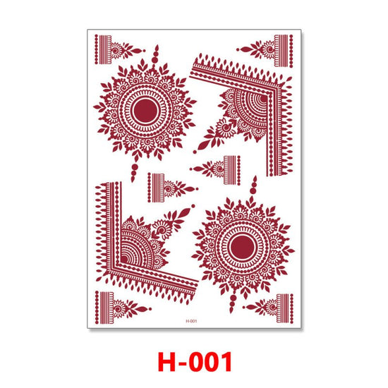 Hannah Red Lace Water Transfer Tattoo Sticker $7.30 Dana Fashion Pattern: H001 Size: 148X210MM Women's Accessories Product information: Pattern: H-001,H-002,H-003,H-004,H-005,H-006,H-007,H-008,H-009 Manufacturing process: transfer printing Material: craft