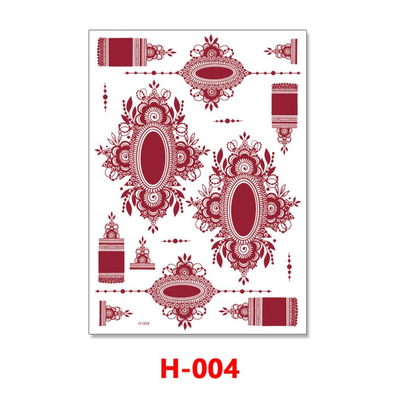 Hannah Red Lace Water Transfer Tattoo Sticker $7.30 Dana Fashion Pattern: H004 Size: 148X210MM Women's Accessories Product information: Pattern: H-001,H-002,H-003,H-004,H-005,H-006,H-007,H-008,H-009 Manufacturing process: transfer printing Material: craft
