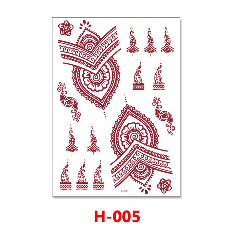 Hannah Red Lace Water Transfer Tattoo Sticker $7.30 Dana Fashion Pattern: H005 Size: 148X210MM Women's Accessories Product information: Pattern: H-001,H-002,H-003,H-004,H-005,H-006,H-007,H-008,H-009 Manufacturing process: transfer printing Material: craft