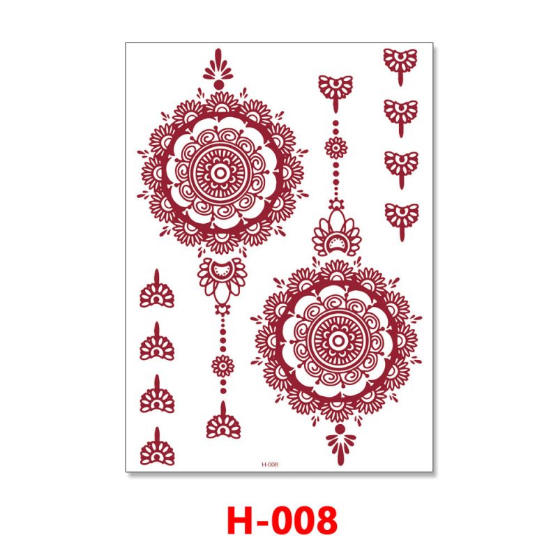 Hannah Red Lace Water Transfer Tattoo Sticker $7.30 Dana Fashion Pattern: H008 Size: 148X210MM Women's Accessories Product information: Pattern: H-001,H-002,H-003,H-004,H-005,H-006,H-007,H-008,H-009 Manufacturing process: transfer printing Material: craft