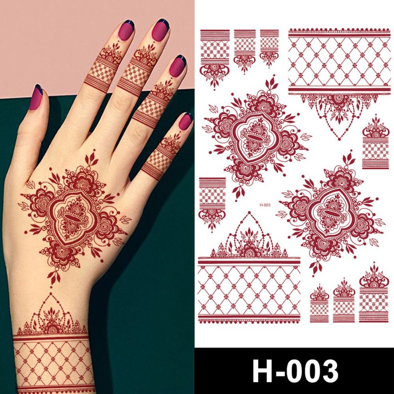 Hannah Red Lace Water Transfer Tattoo Sticker $7.30 Dana Fashion Pattern: H001 Size: 148X210MM Women's Accessories Product information: Pattern: H-001,H-002,H-003,H-004,H-005,H-006,H-007,H-008,H-009 Manufacturing process: transfer printing Material: craft