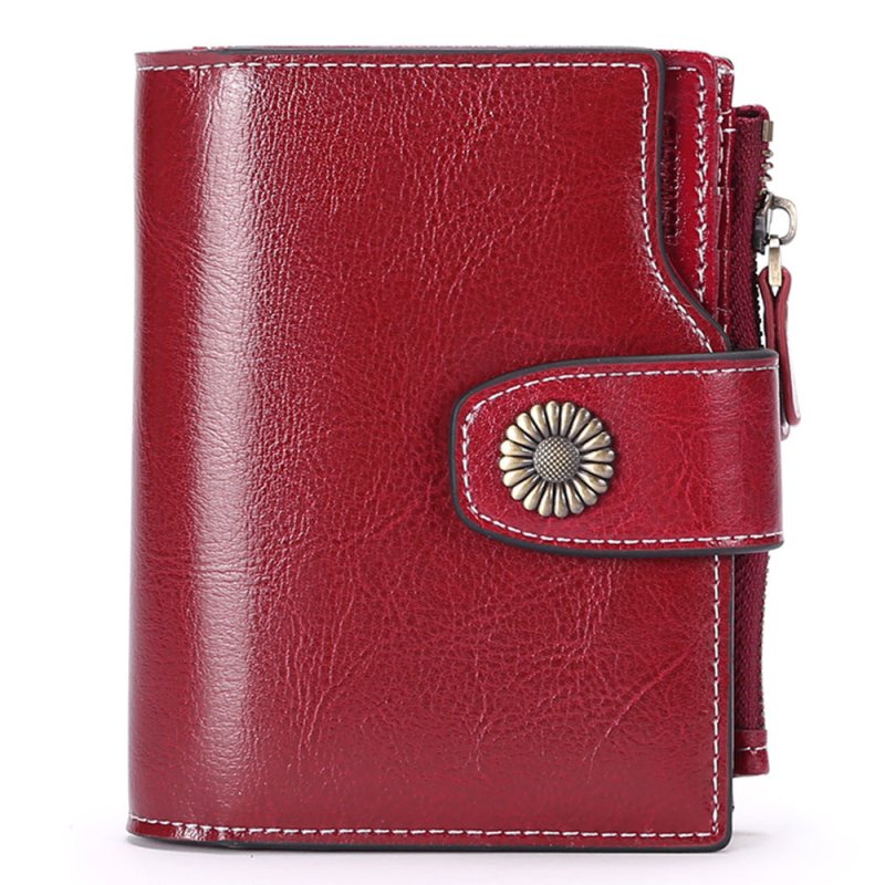 Hasp Clutch Girls Coin Pocket Multifunctional Card Holder $39.00 Dana Fashion Color: Wine Red Women's Bags Product information: Lining texture: Polyester Applicable scenario: Daily configuration Color: wine red [with gift box] anti-theft credit card, Midn