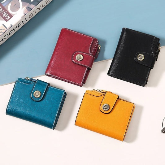 Hasp Clutch Girls Coin Pocket Multifunctional Card Holder $39.00 Dana Fashion Color: Beige Women's Bags Product information: Lining texture: Polyester Applicable scenario: Daily configuration Color: wine red [with gift box] anti-theft credit card, Midnigh